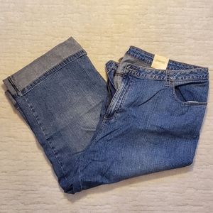 NWT St John's Bay cropped jeans size 22W